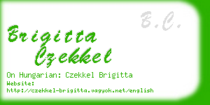 brigitta czekkel business card